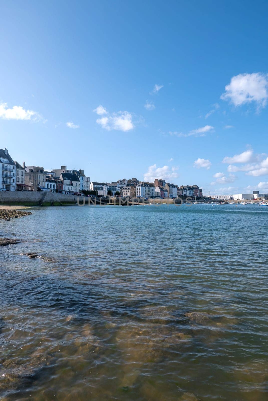 a landscape of Brittany in summer, France. sea, color of this region in summer