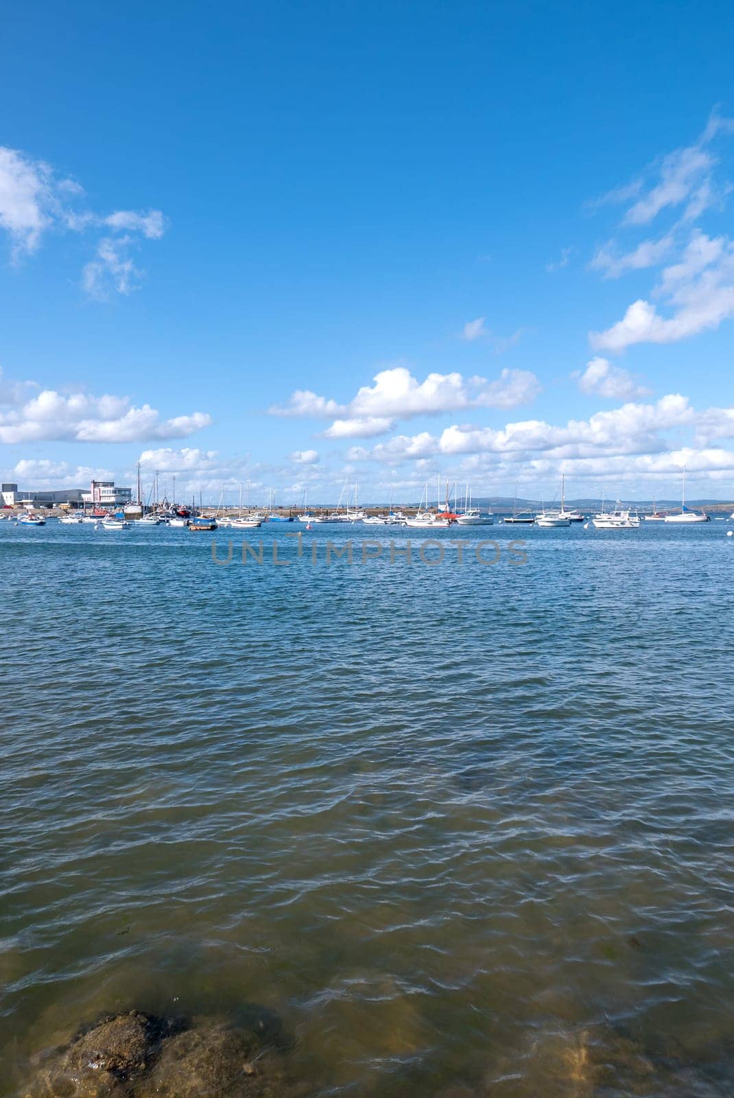 a landscape of Brittany in summer, France. sea, color of this region in summer
