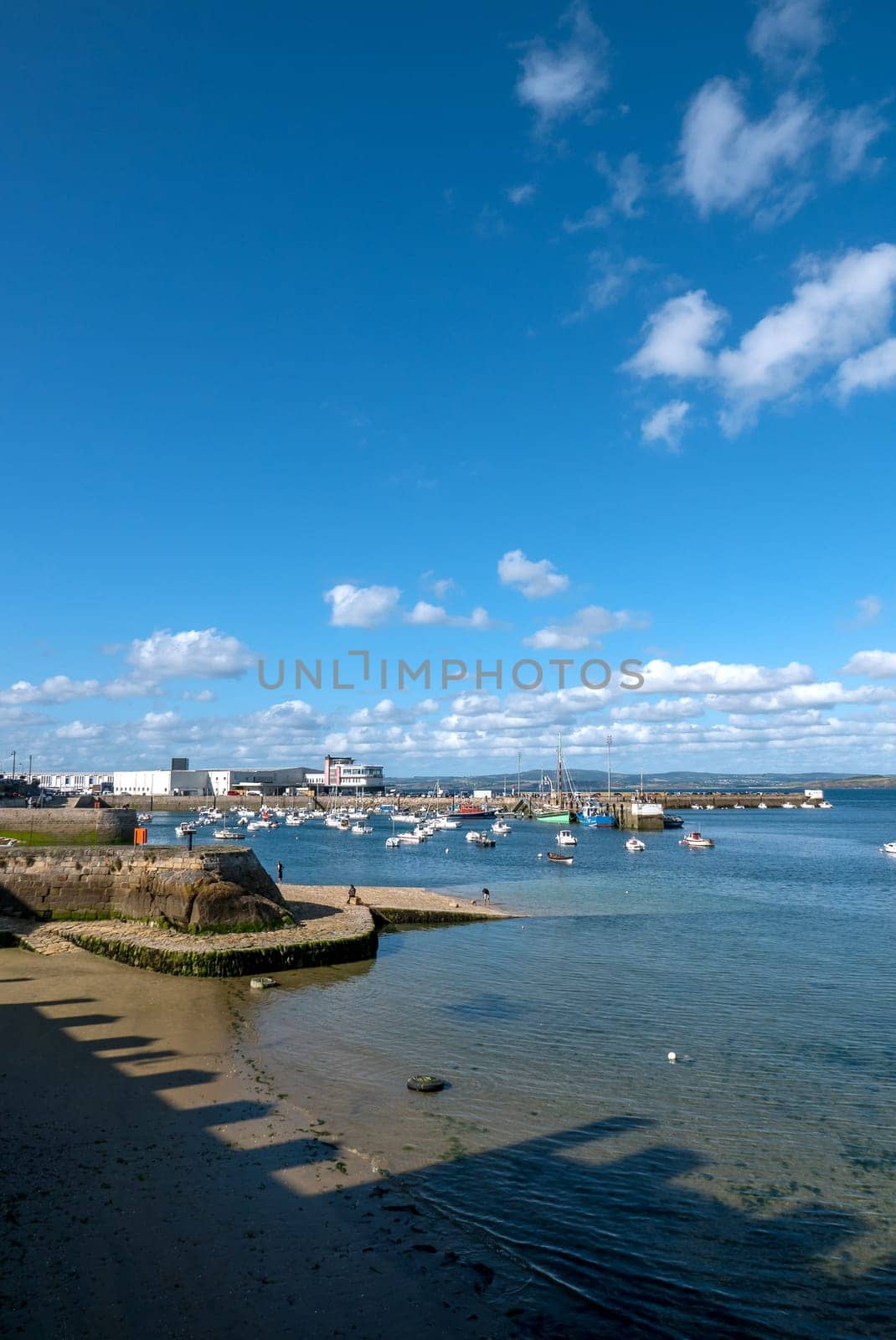a landscape of Brittany in summer, France. sea, color of this region in summer
