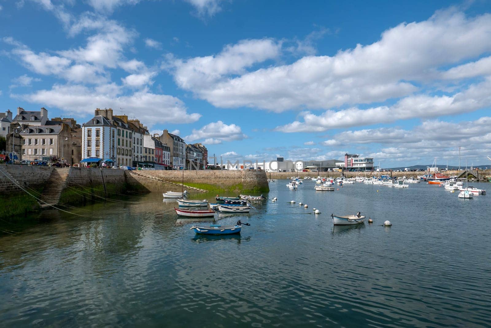 a landscape of Brittany in summer, France. sea, color of this region in summer