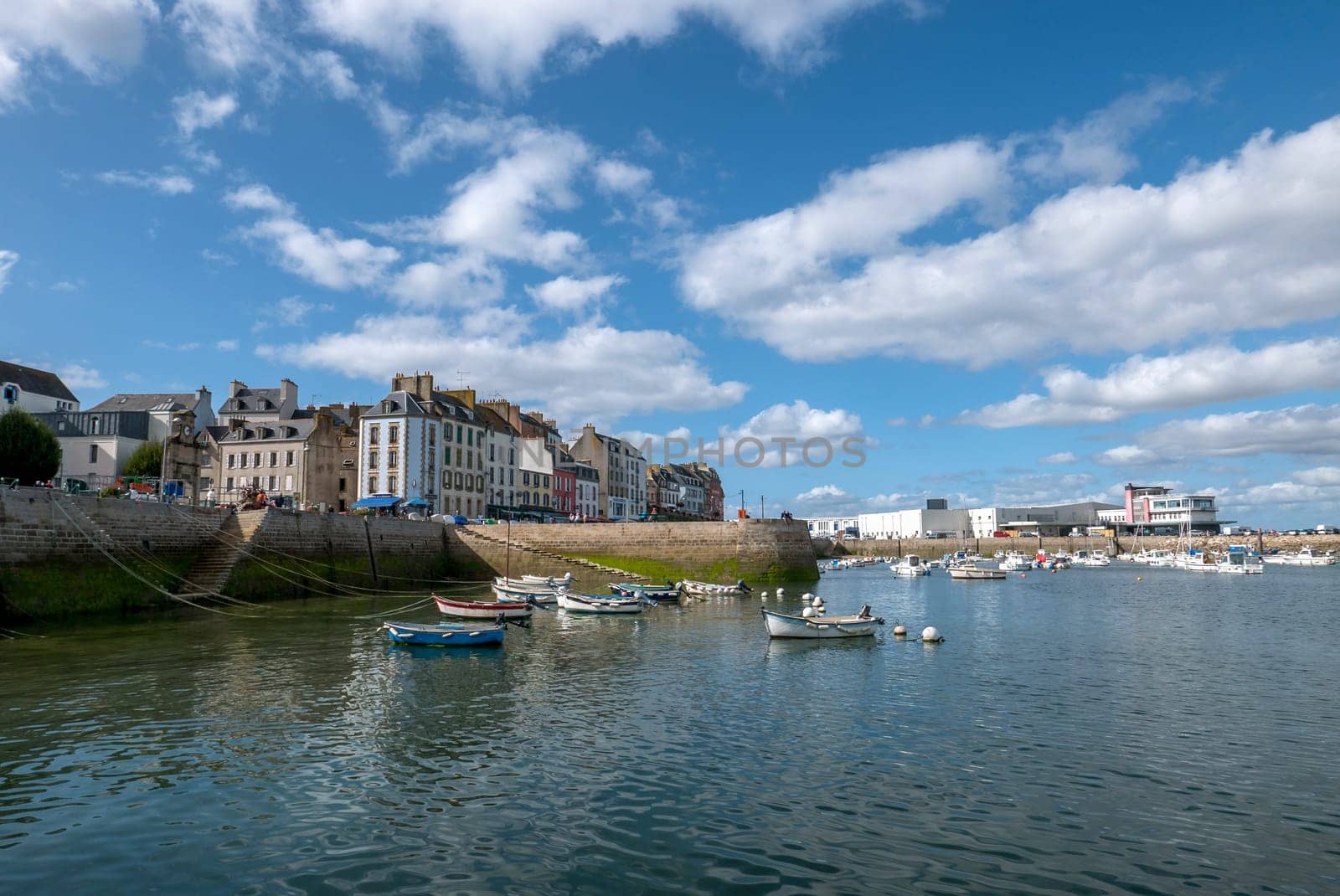 a landscape of Brittany in summer, France. sea, color of this region in summer