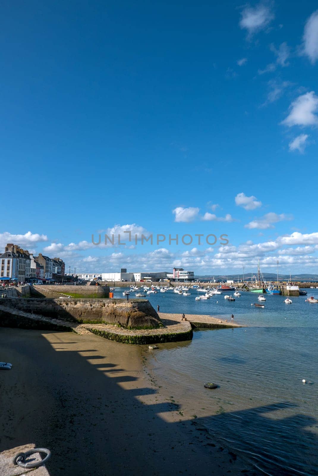 a landscape of Brittany in summer, France. sea, color of this region in summer