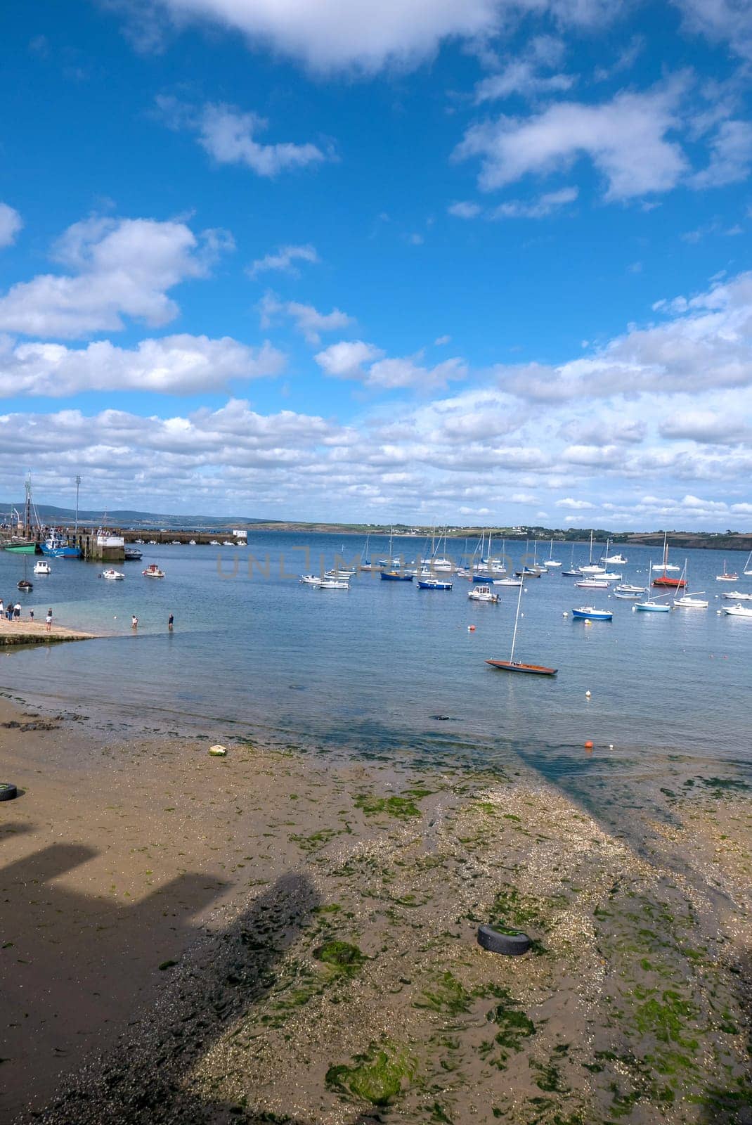 a landscape of Brittany in summer, France. sea, color of this region in summer