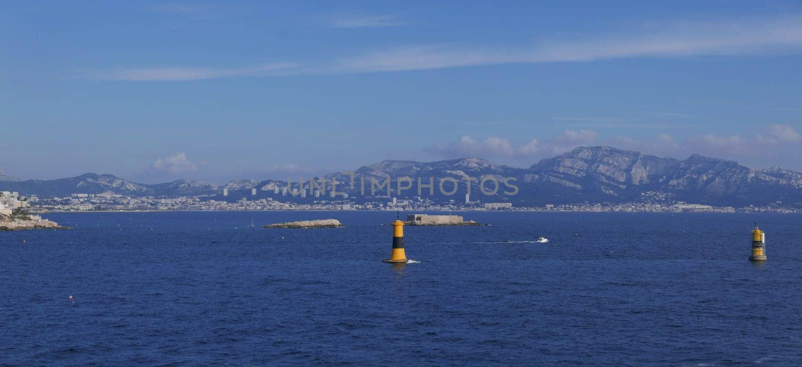 Holidays in southern Corsica..Discovery of the Sanguinaires Islands, next to the city of Ajaccio
