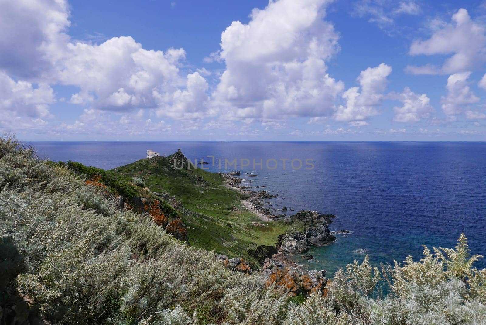Holidays in southern Corsica..Discovery of the Sanguinaires Islands, next to the city of Ajaccio