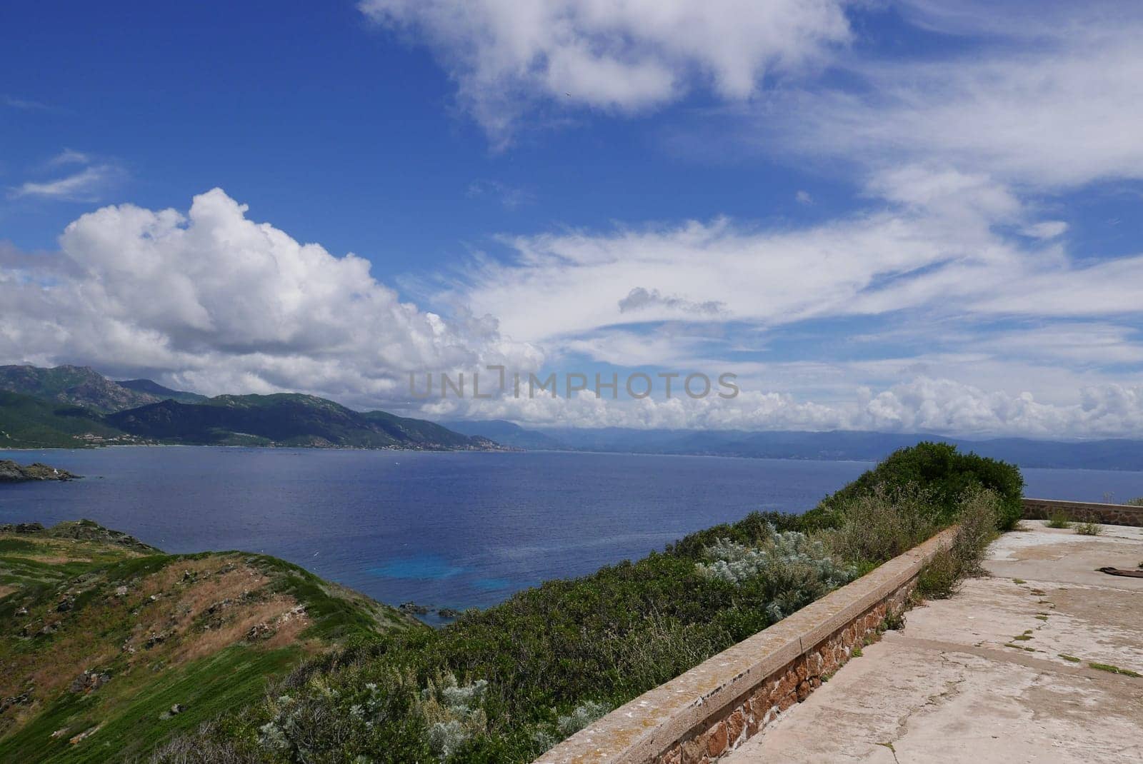 Holidays in southern Corsica..Discovery of the Sanguinaires Islands, next to the city of Ajaccio