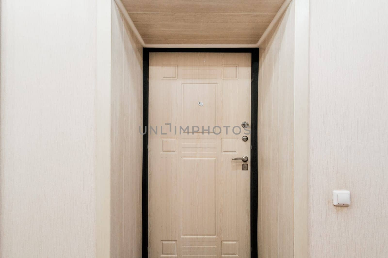 Russia, Moscow- July 16, 2019: interior room apartment. standard repair decoration in hostel