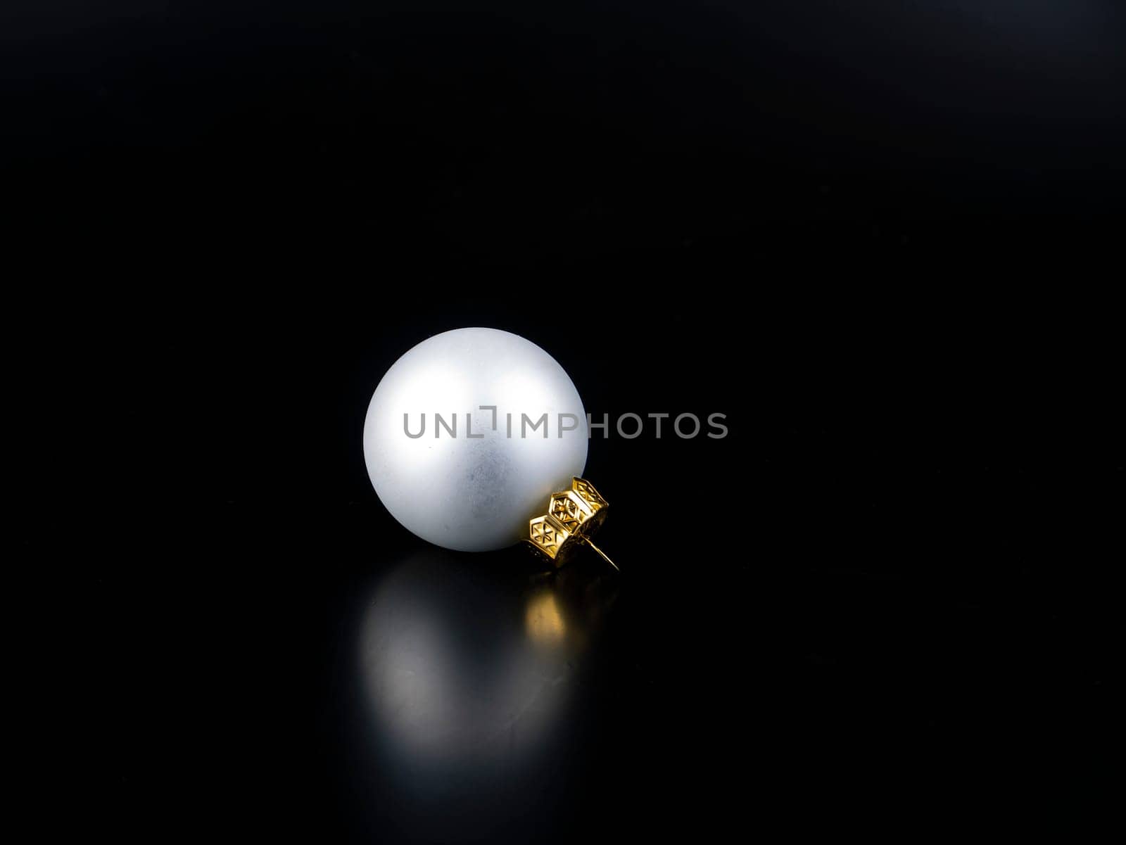 Christmas Christmas toys on a black background. New Year. Place for text. Background image.