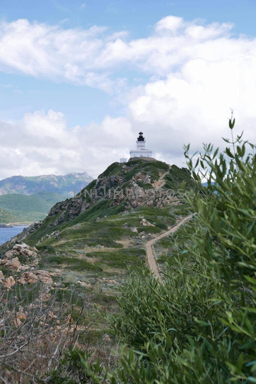 Holidays in southern Corsica..Discovery of the Sanguinaires Islands, next to the city of Ajaccio