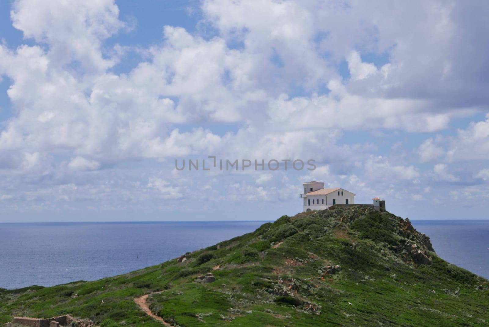 Holidays in southern Corsica..Discovery of the Sanguinaires Islands, next to the city of Ajaccio