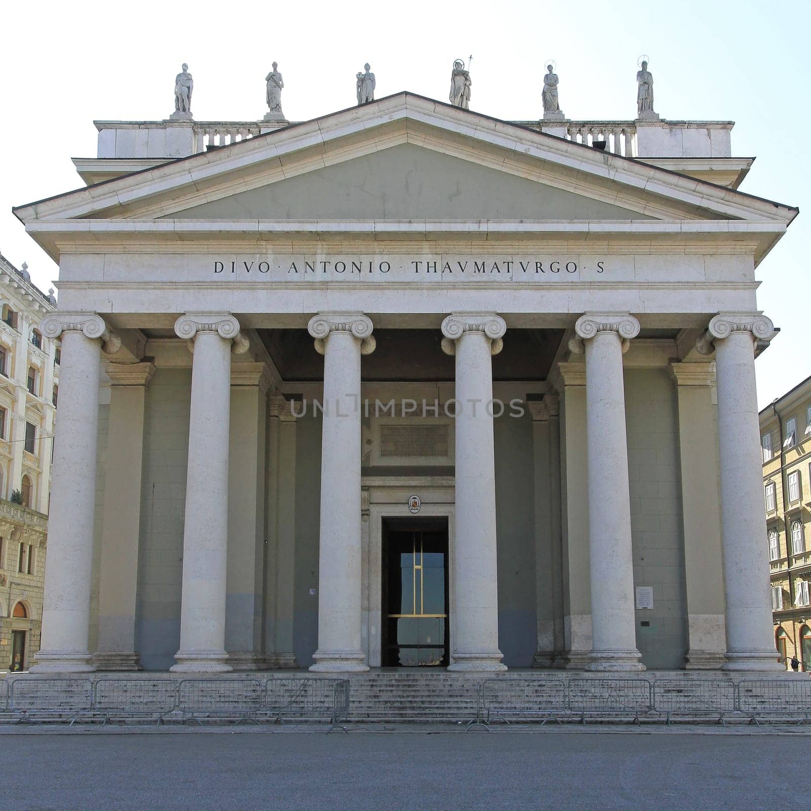 Trieste, Italy - May 18, 2010: Neoclassicism Style Church San Antonio in Trieste, Italy.