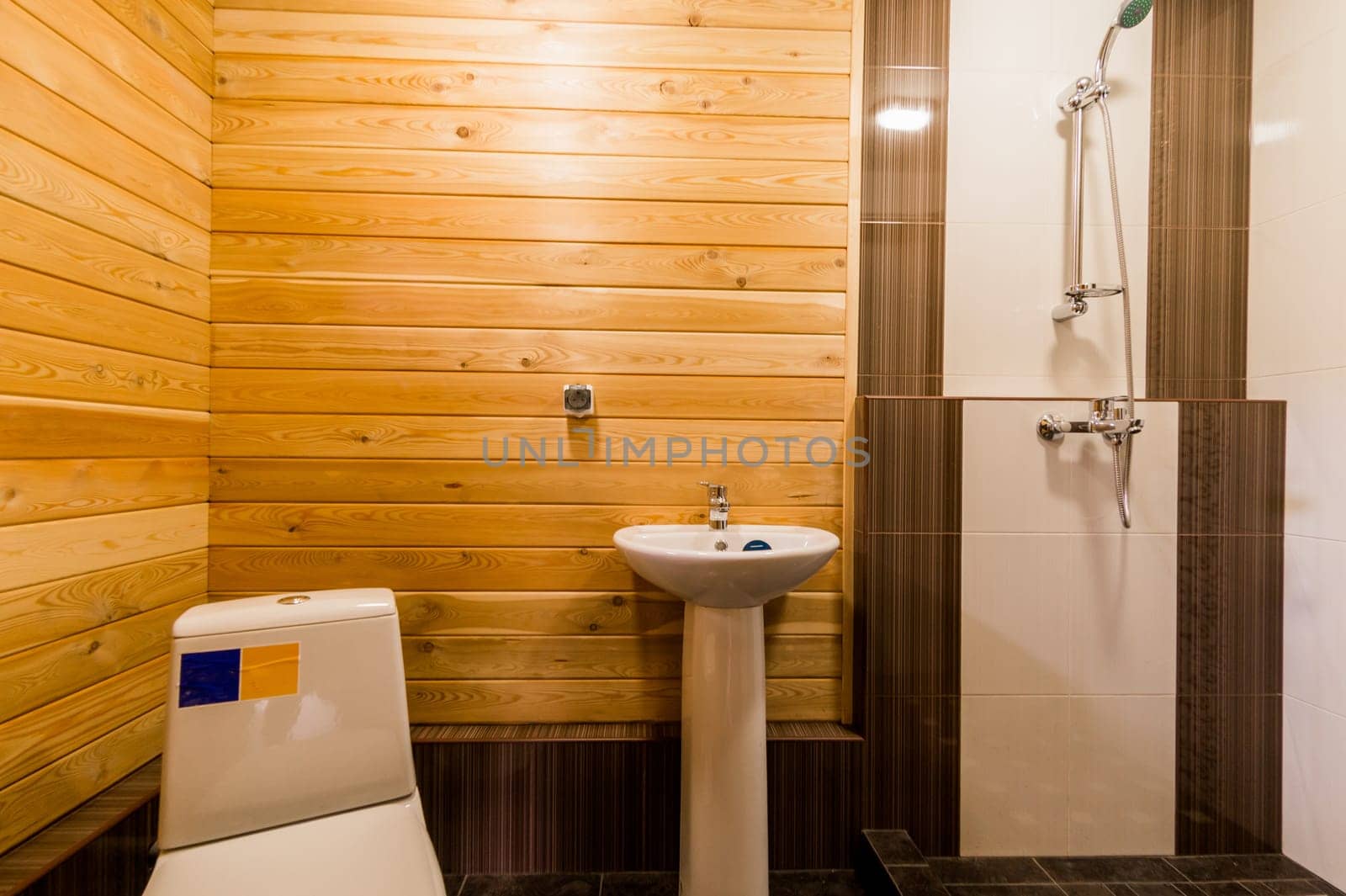 Russia, Moscow- July 23, 2019: interior room apartment. standard repair bathroom and toilet