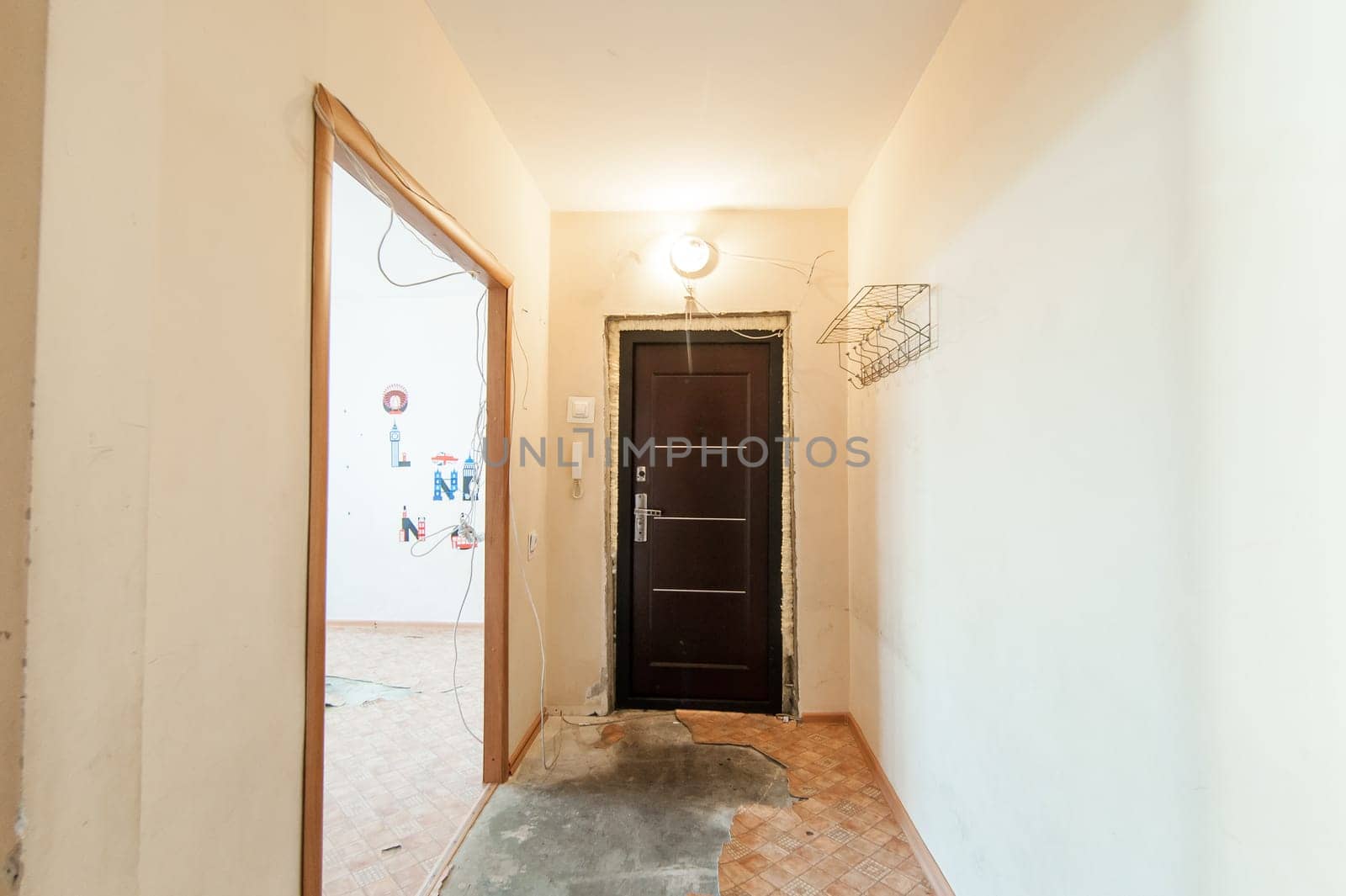 Russia, Moscow- July 08, 2019: interior room apartment. old careless not modern setting