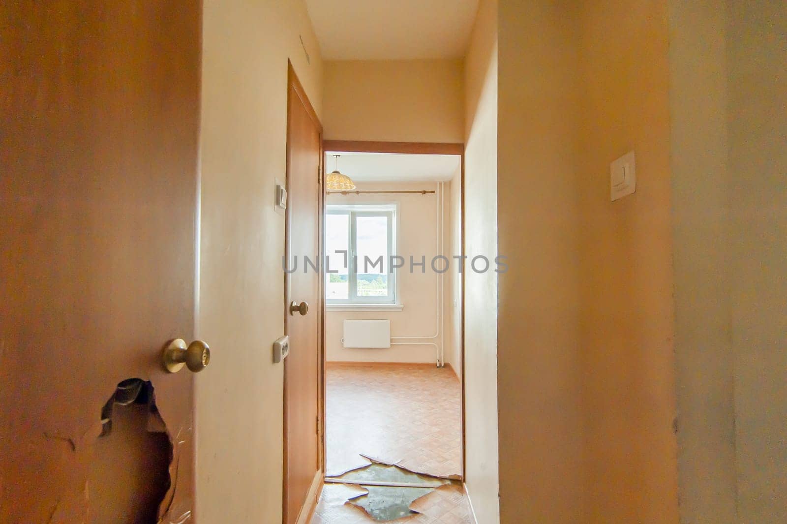 Russia, Moscow- July 08, 2019: interior room apartment. old careless not modern setting