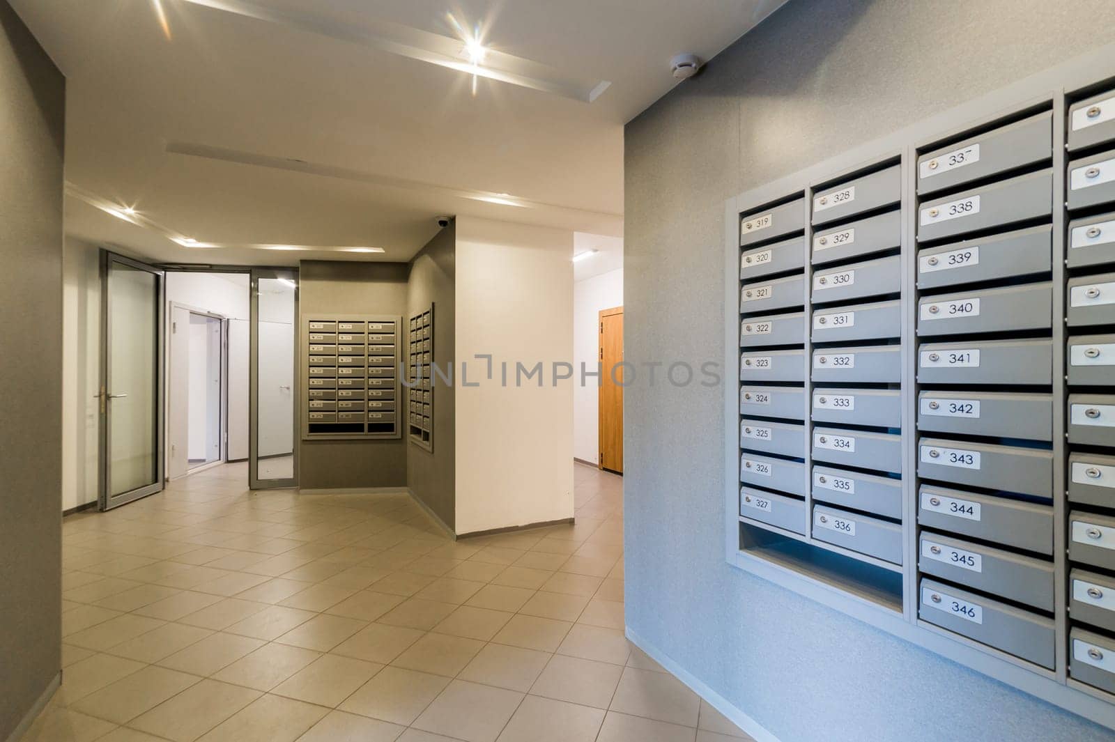 Russia, Moscow- July 08, 2019: interior room apartment. standard repair decoration in hostel. Russia, Moscow- July 08, 2019: interior room apartment. standard repair decoration in hostel. bright modern car garage. public place, staircase