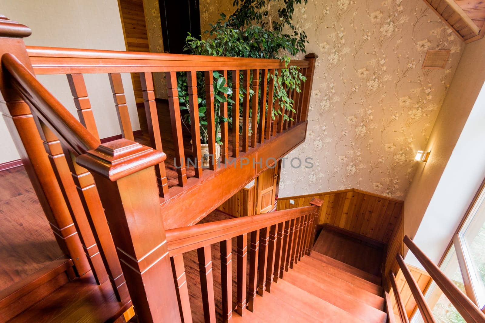 Russia, Moscow- July 23, 2019: interior room apartment. stairs, steps