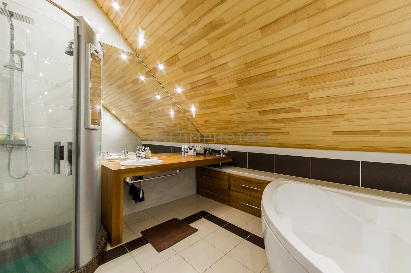 Russia, Moscow- July 23, 2019: interior room apartment. standard repair bathroom and toilet