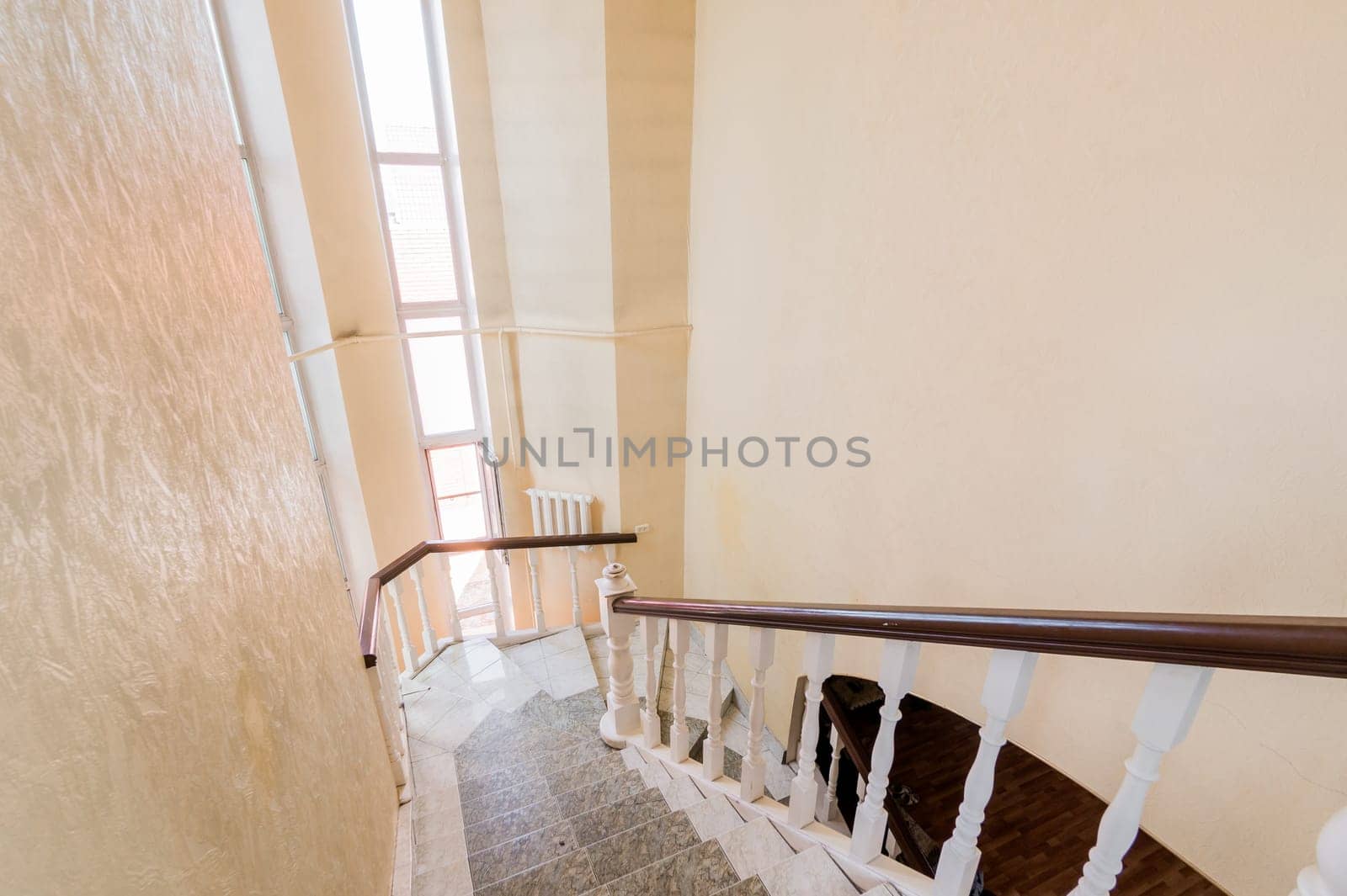 Russia, Moscow- July 23, 2019: interior room apartment. stairs, steps