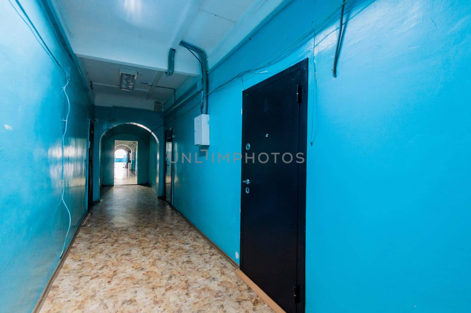 Russia, Moscow- July 23, 2019: interior room apartment. public place, staircase