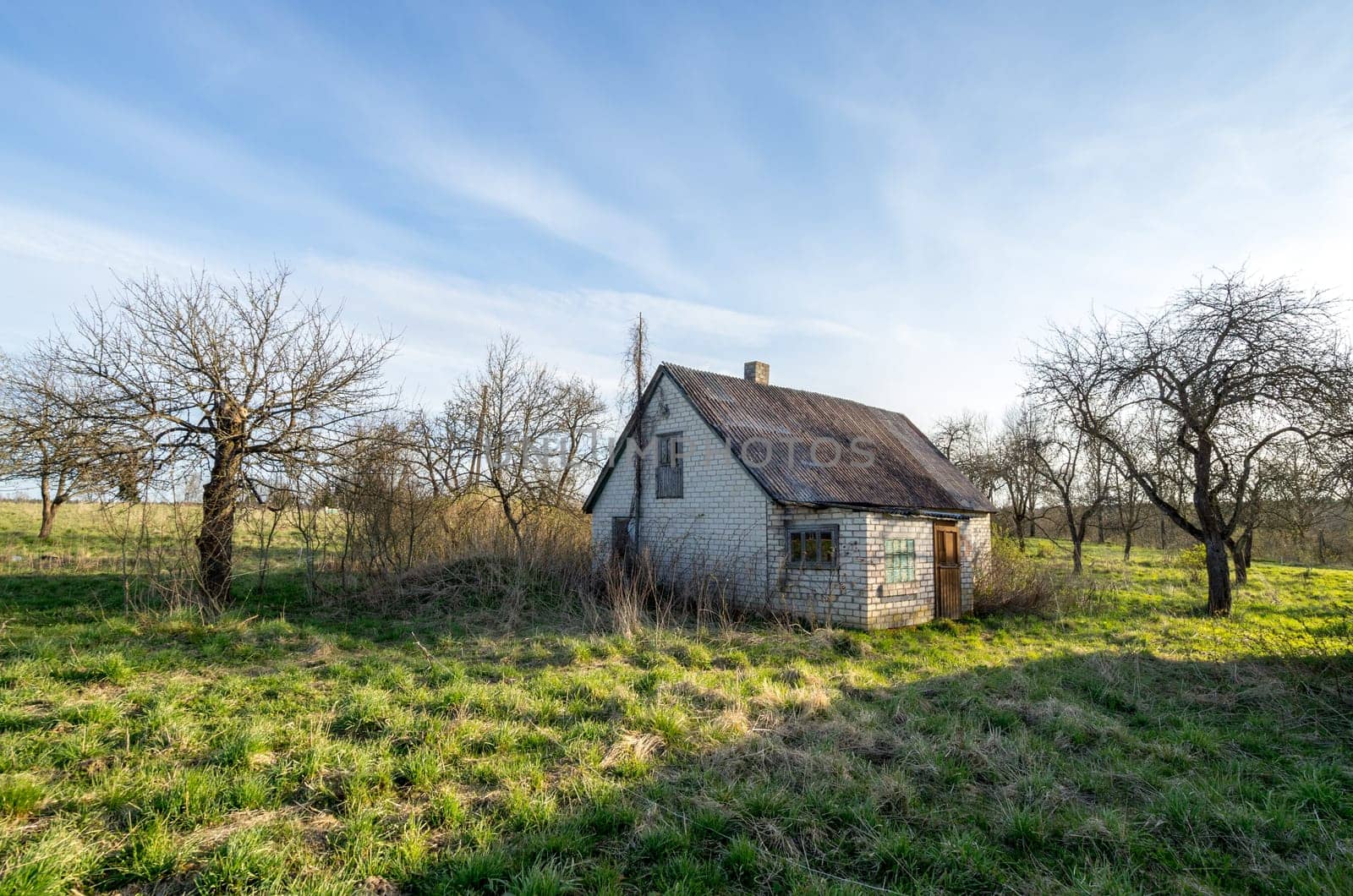 Old abandoned house in a abandoned village