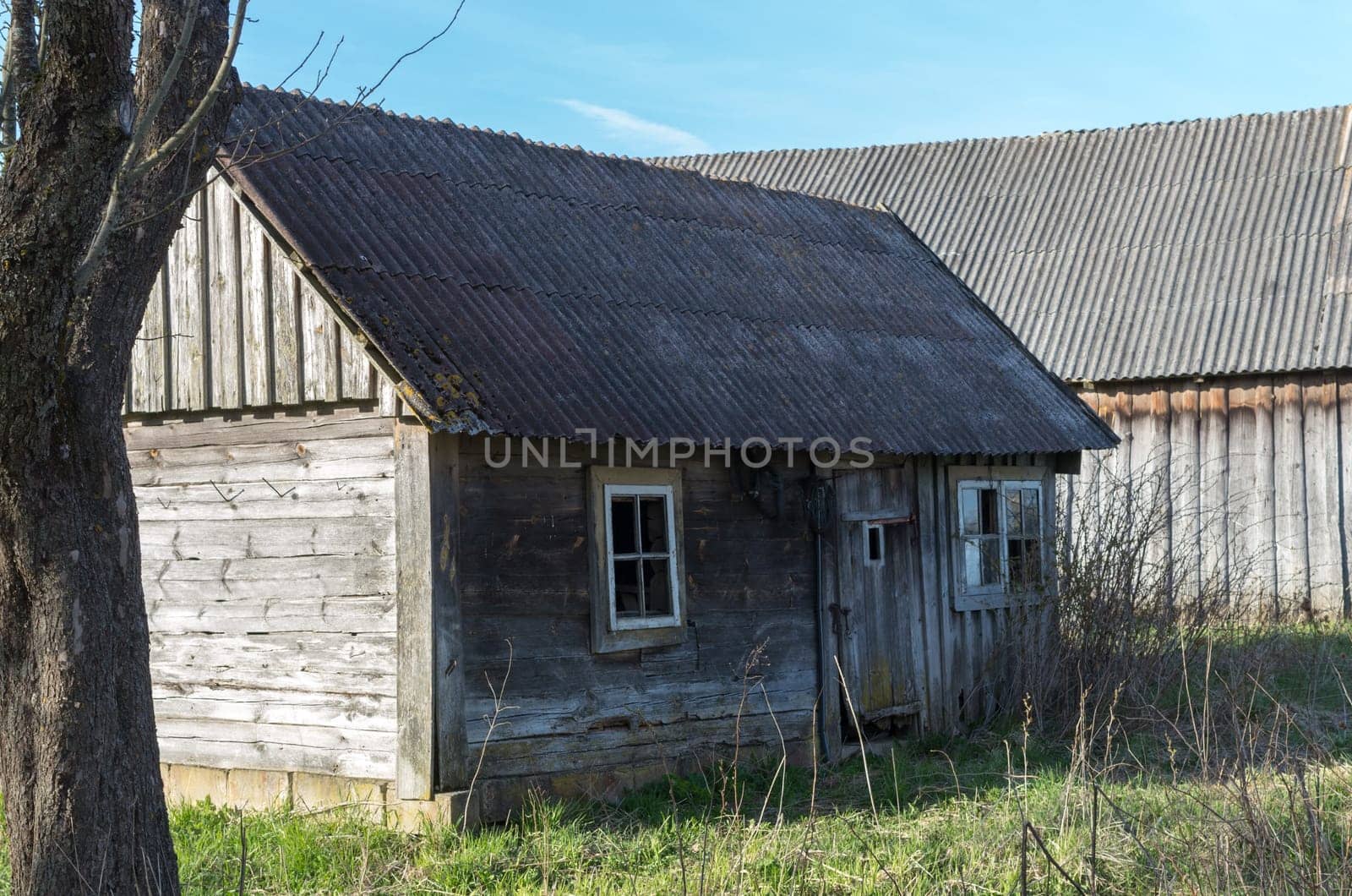 Old abandoned house in a abandoned village