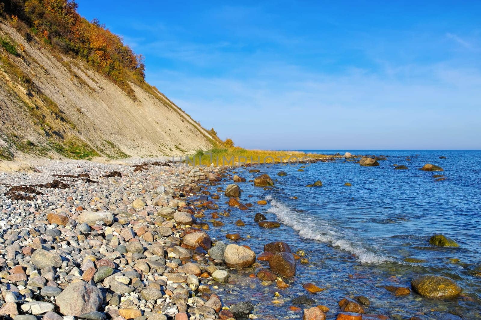 coast Kap Arkona, Ruegen Island in Germany