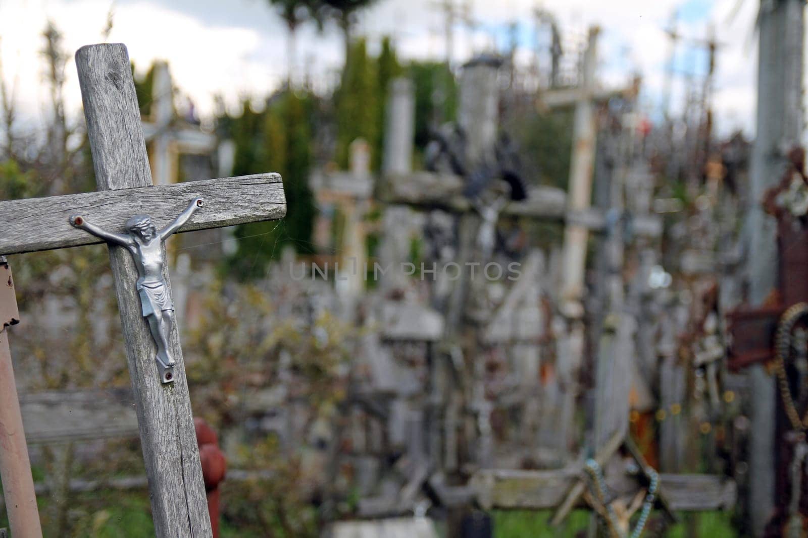 Kryziu kalnas (the Hill of Crosses) in Lithuania
