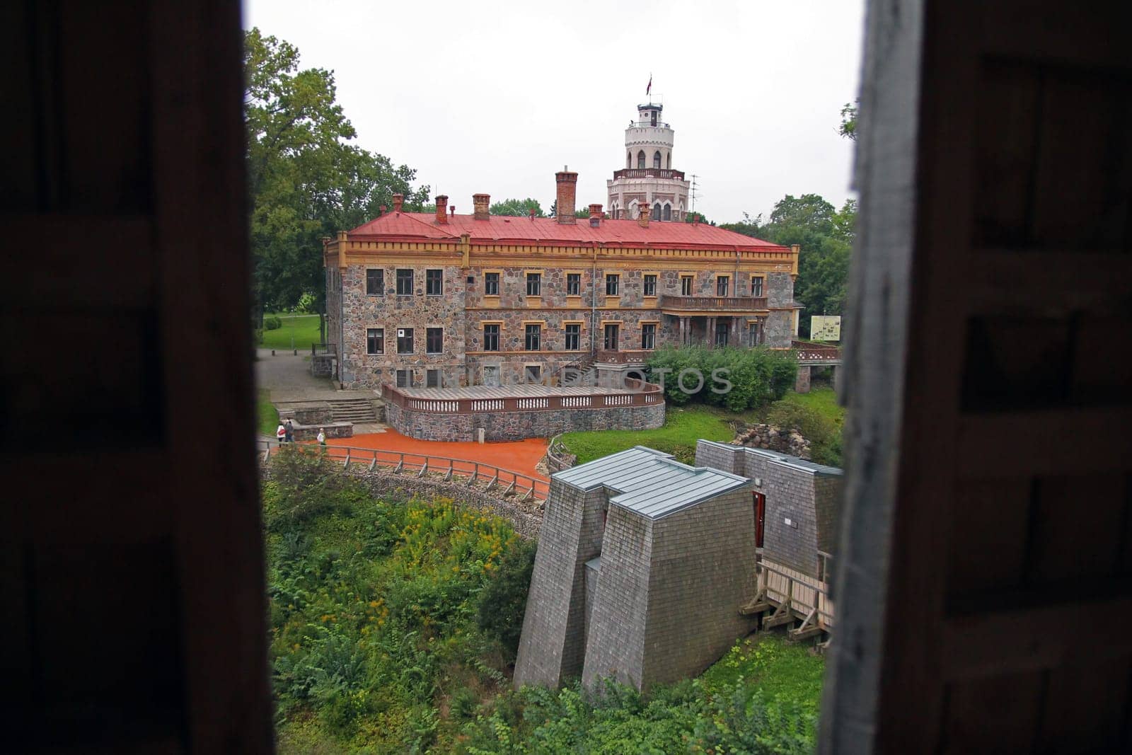 A view of the Sigulda castle from a window