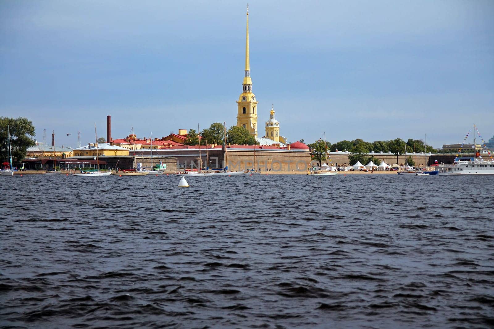 Peter and Paul Fortress on the Saint Petersburg island