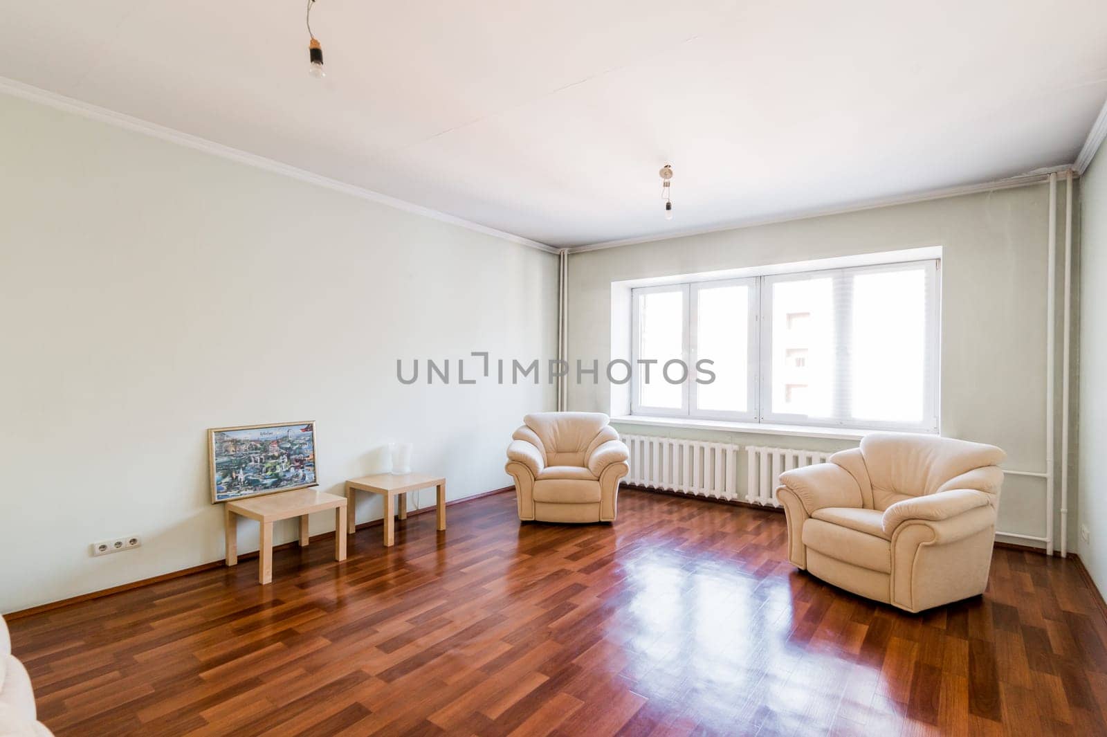 Russia, Moscow- August 01, 2019: interior room apartment. standard repair decoration in hostel