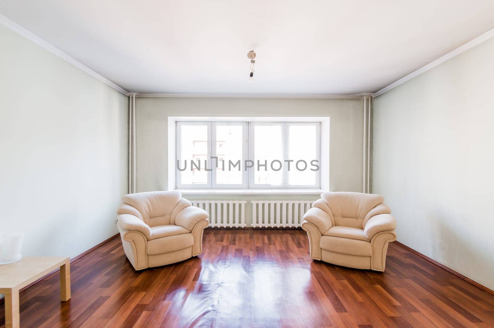 Russia, Moscow- August 01, 2019: interior room apartment. standard repair decoration in hostel