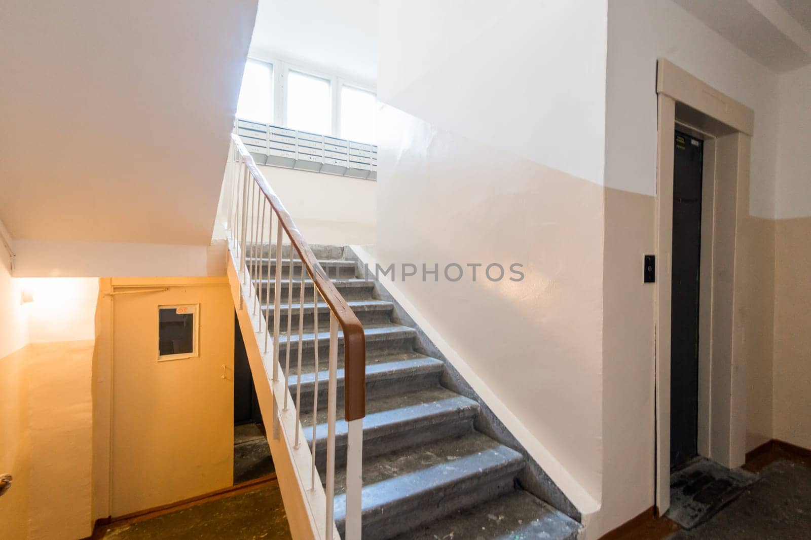 Russia, Moscow- August 01, 2019: interior room. public place, staircase