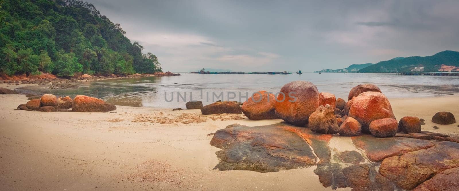 Penang national park at rainy day, Malaysia. Panorama