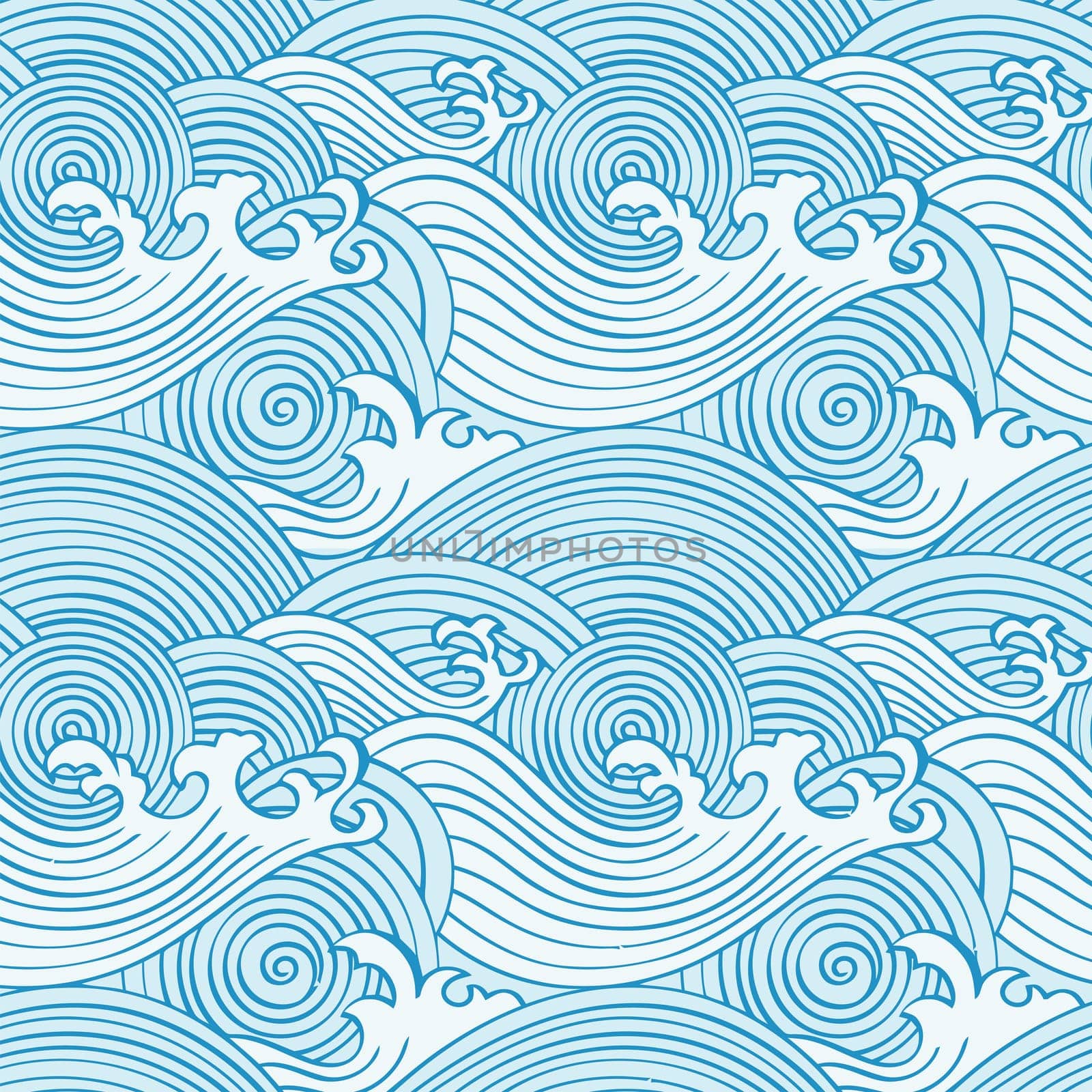 waves sea nature blue foam splash illustration motion