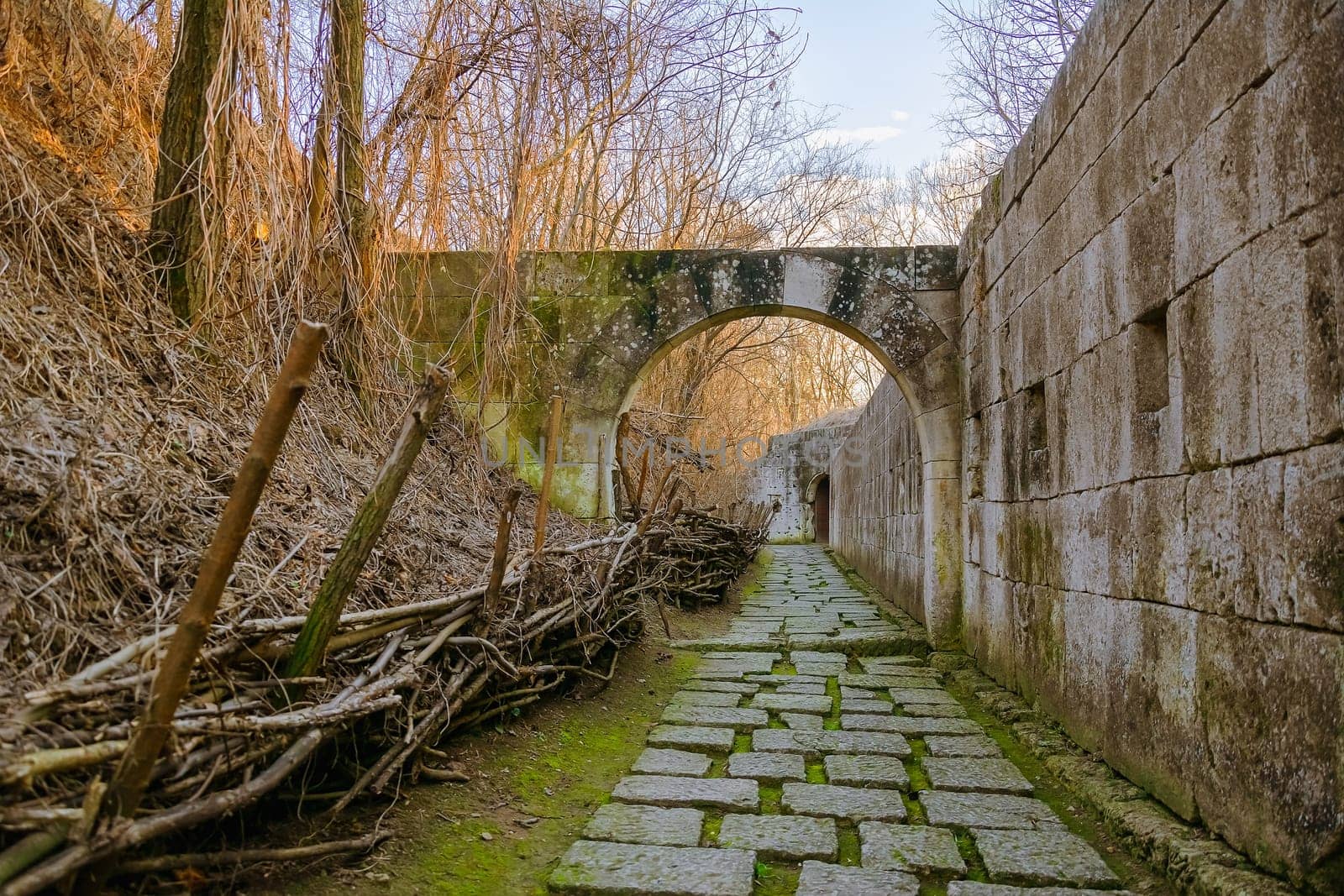 Courtyard of an Old Fortress in Bulgaria