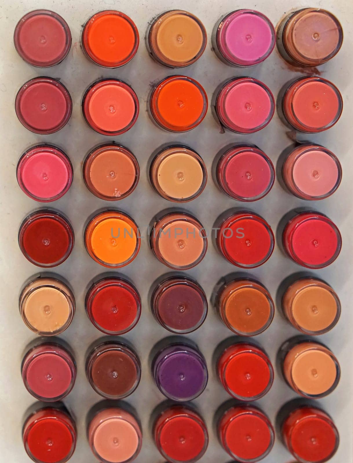 Various lipstick makeup color selection