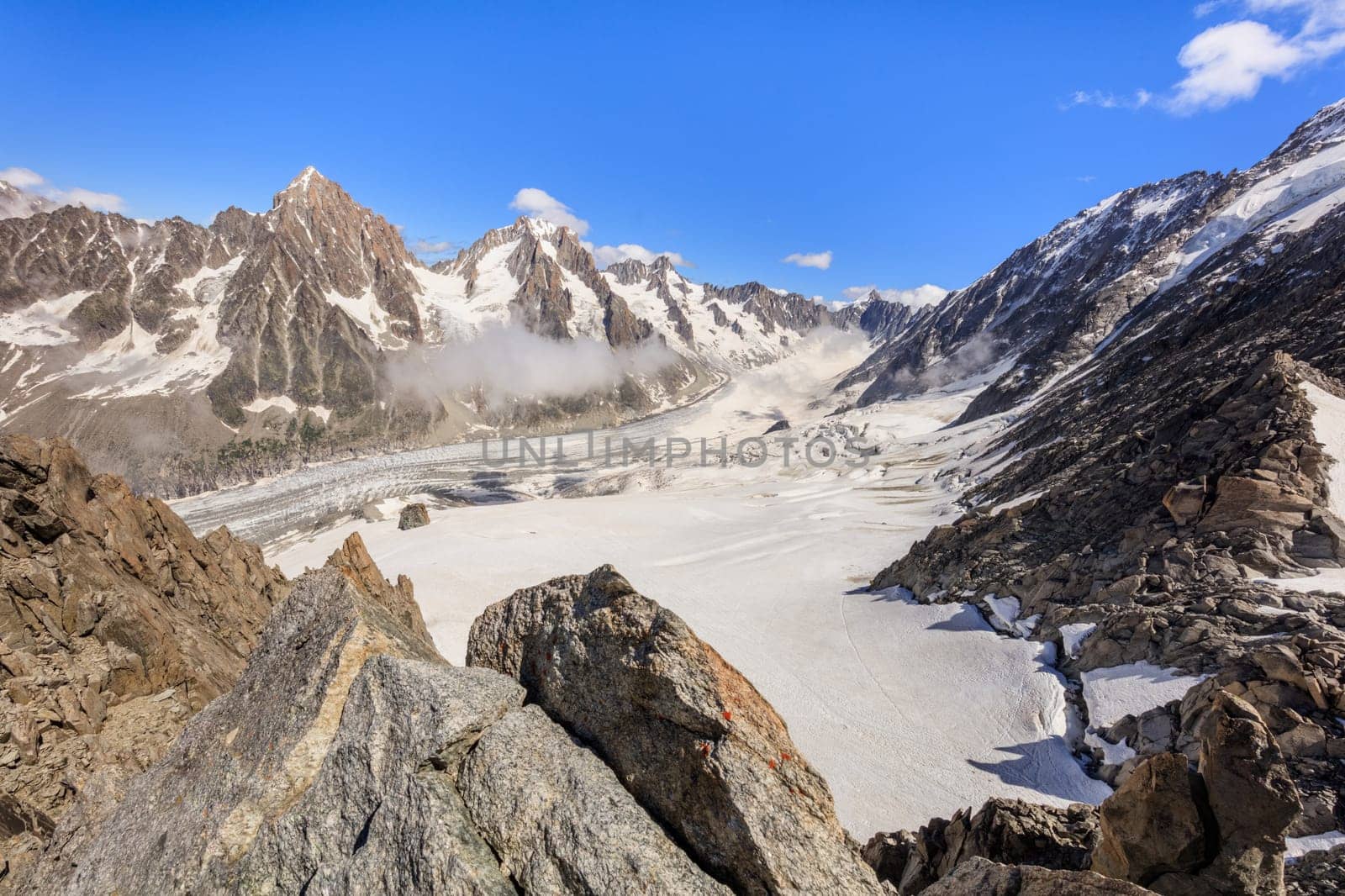 Glacier des Rognons. Mont Blanc, France