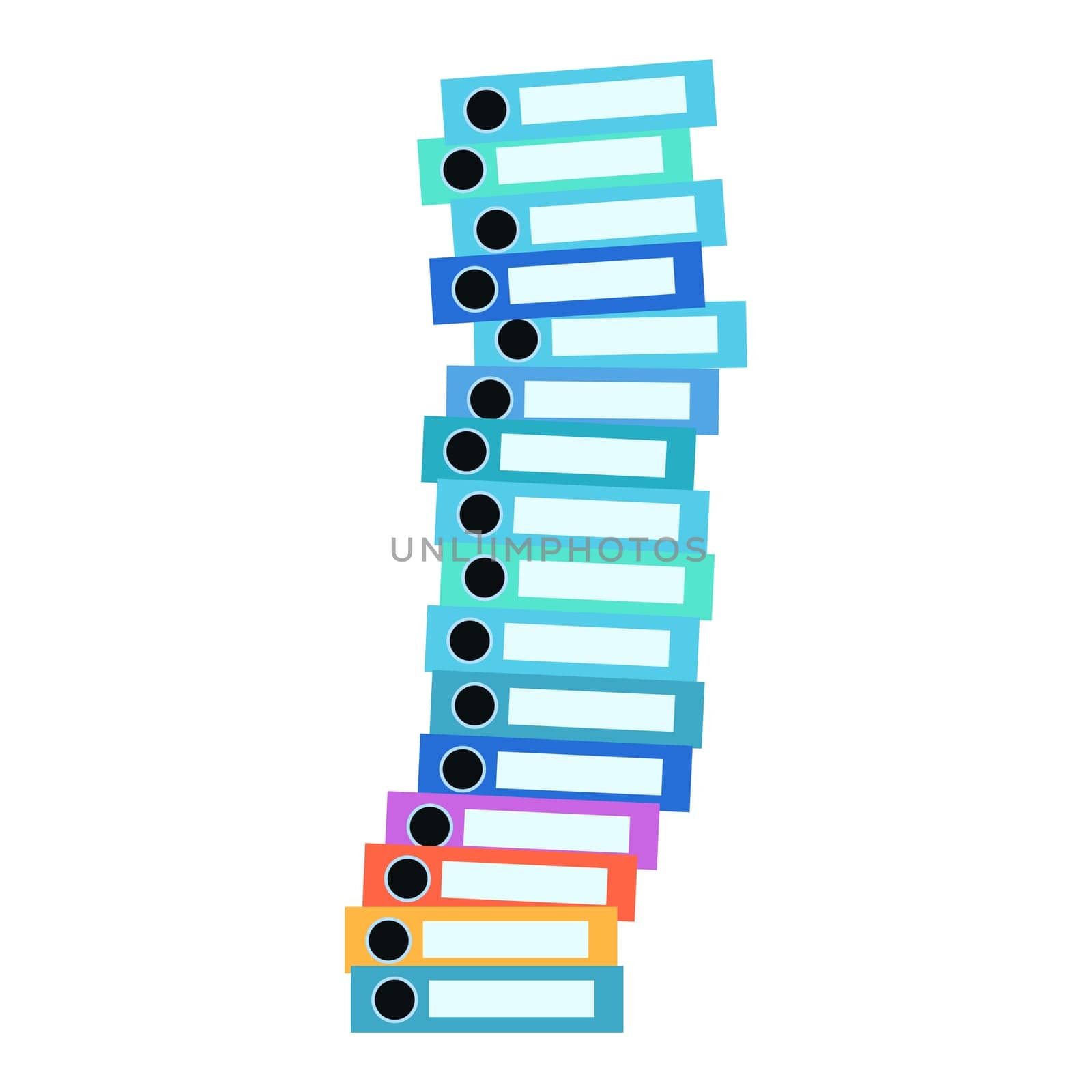 The business theme. Accounting reports or documents in large piles on a neutral background