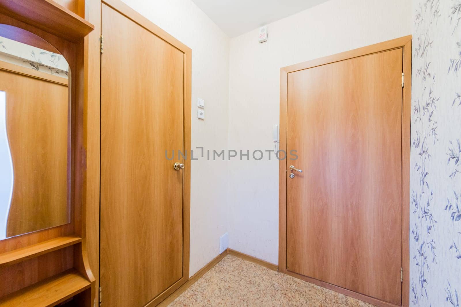 Russia, Omsk- August 05, 2019: interior room apartment. room doors, repair corridor