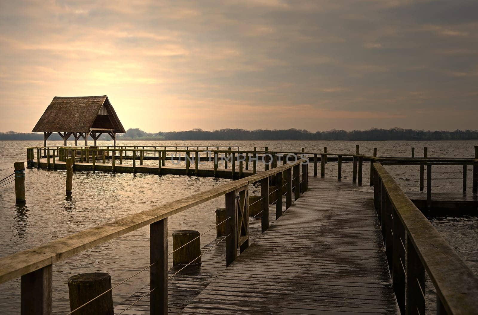 Boathouse on the lake
