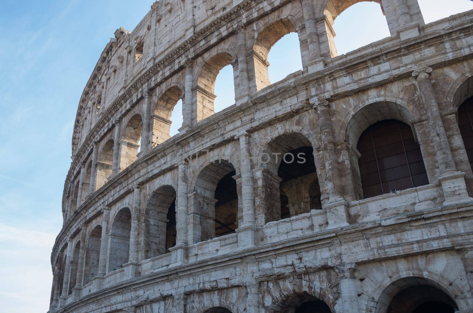 Coliseum. Famous place at Italy. In Rome