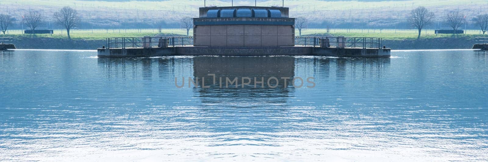 Canal lock on the Moselle in Germany