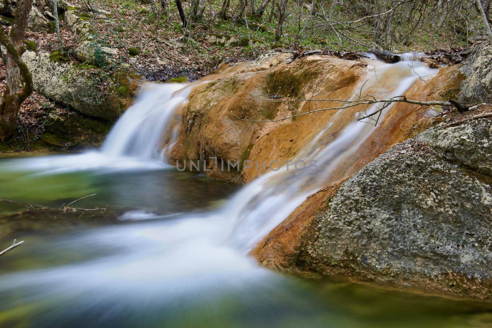 Beautiful waterfall in the forest of national park