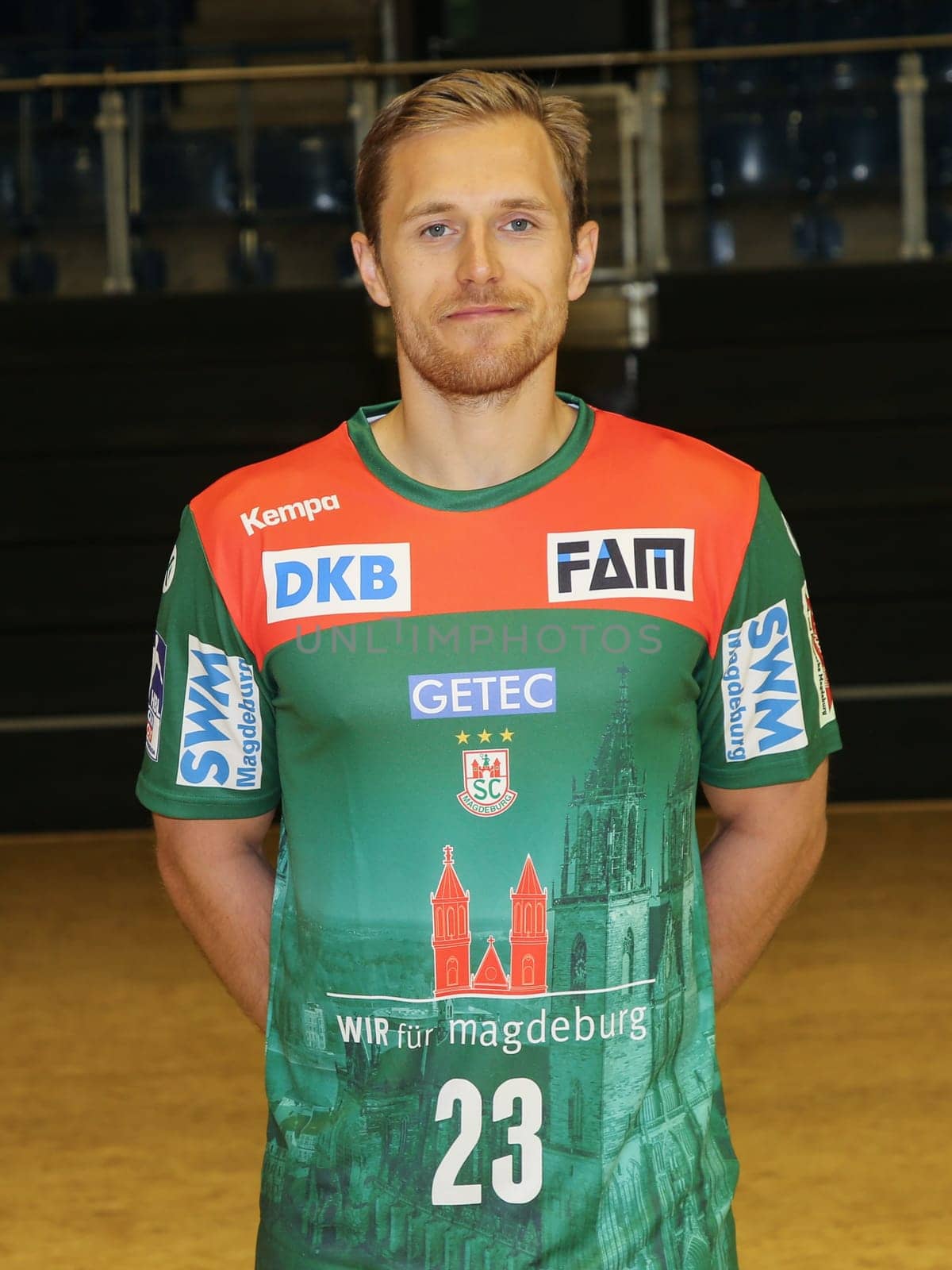 swedish handball player Albin Lagergren, SC Magdeburg, Liqui Moly HBL, Handball-Bundesliga Season 2019-20
