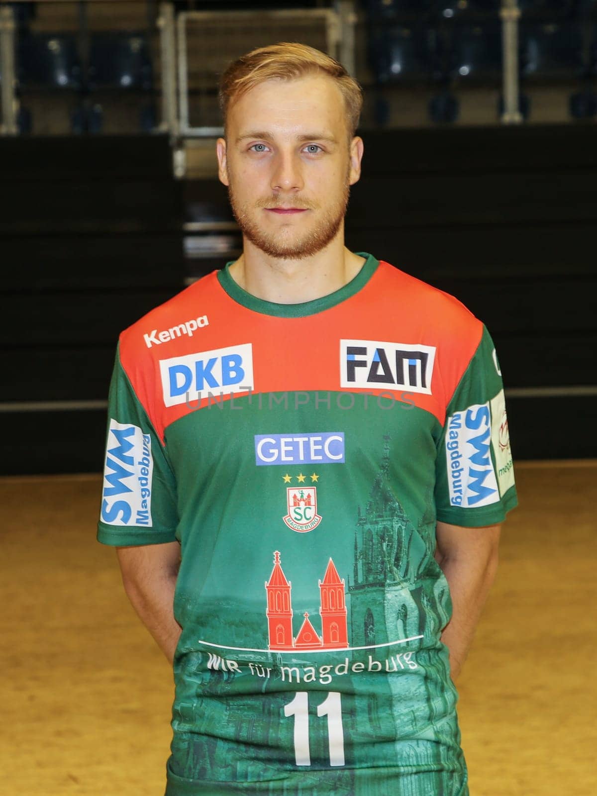 swedish handball player Daniel Petersson, SC Magdeburg, Liqui Moly HBL, Handball-Bundesliga Season 2019-20