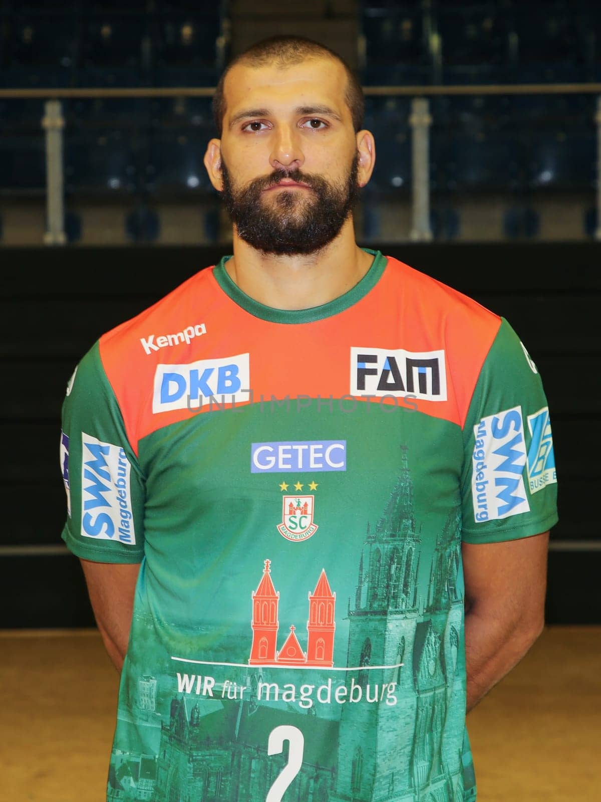 Croatian handball player Zeljko Musa , SC Magdeburg, Liqui Moly HBL, Handball-Bundesliga Season 2019-20
