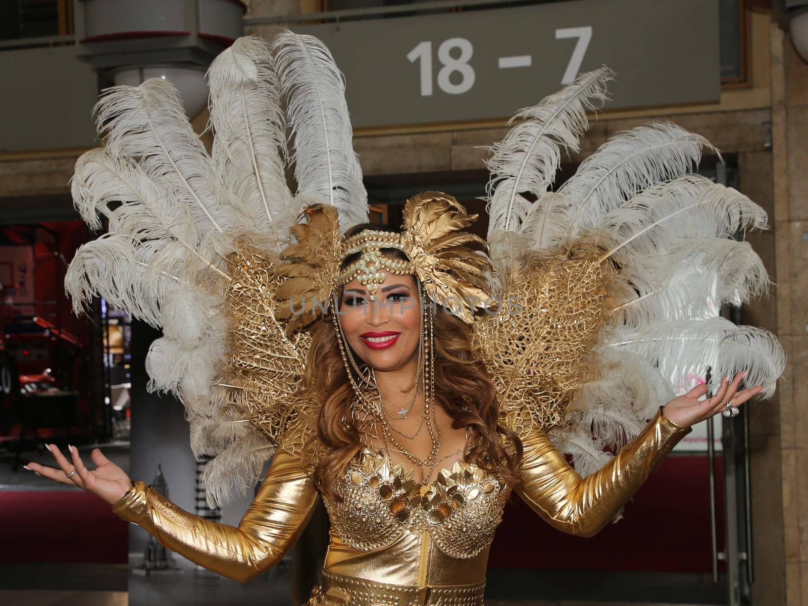 German reality TV actress Patricia Blanco at the erotic fair Venus 2019 in Berlin