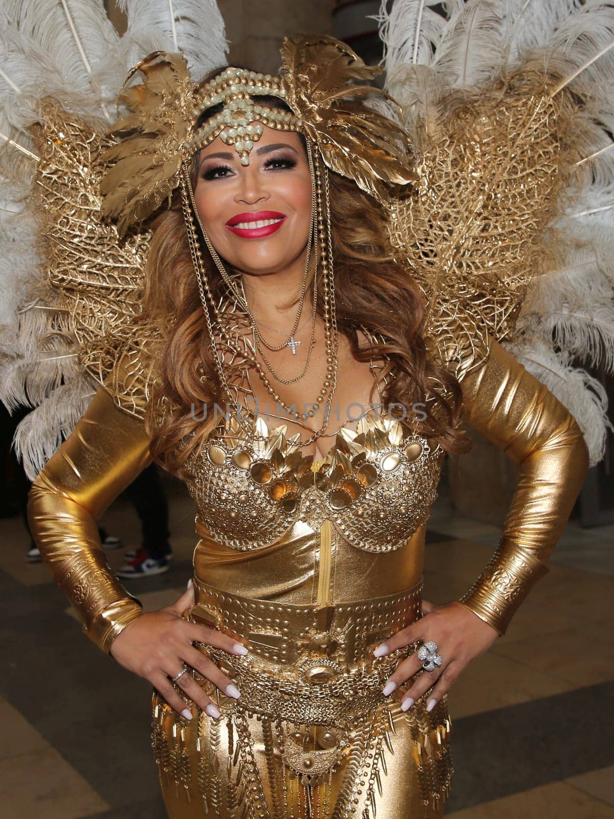German reality TV actress Patricia Blanco at the erotic fair Venus 2019 in Berlin