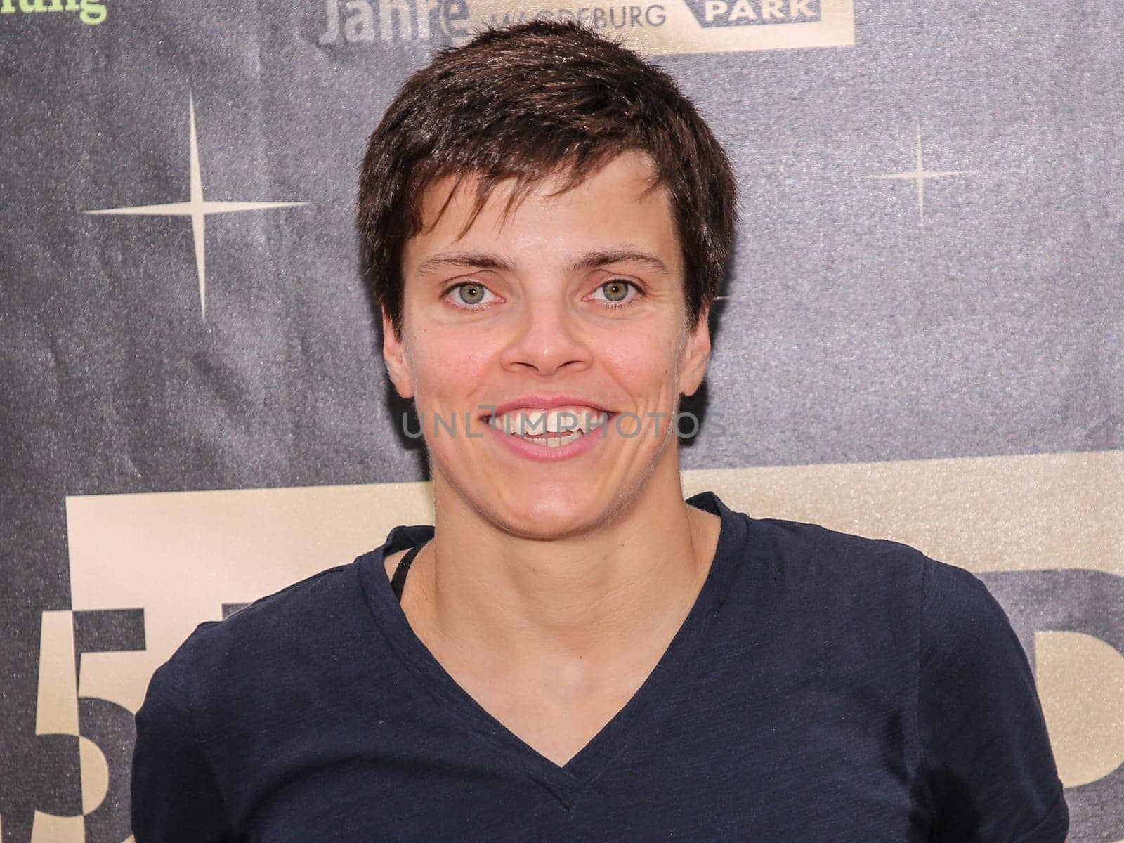 german swimmer Franziska Hentke SC Magdeburg , DSV in the campaign "Pictures of Hope"" in Magdeburg"