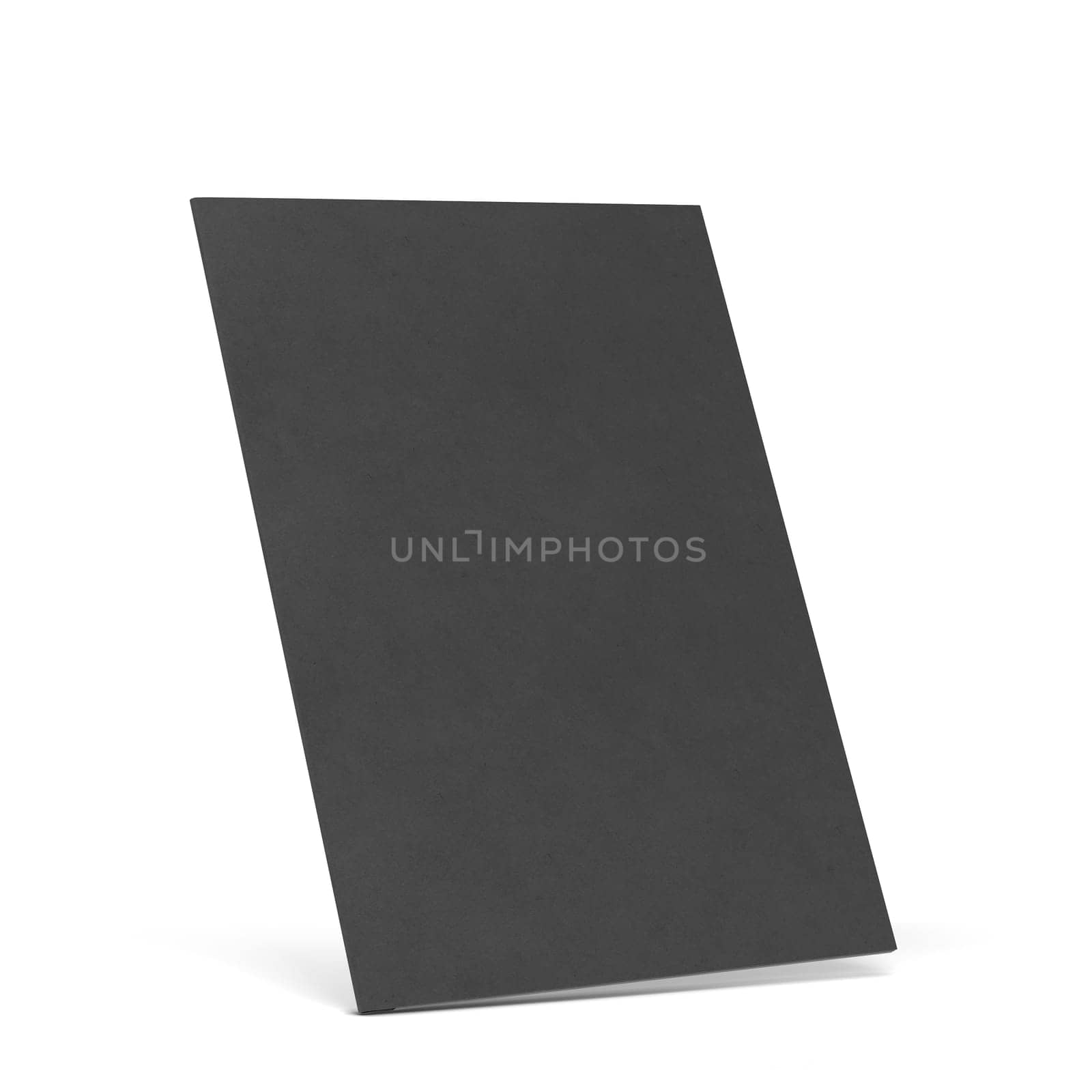 Blank paper folder mockup. 3d illustration isolated on white background